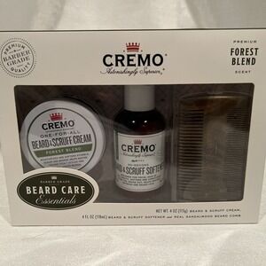 NEW CREMO FOREST BLEND‎ BEARD CREAM BEARD SOFTENER BRUSH SET BEARD CARE GROOMING